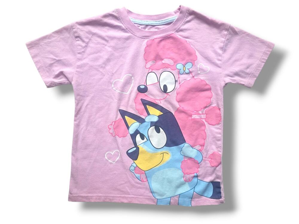Bluey Toddler Girls 5T Short Sleeve Graphic T-Shirt Pink